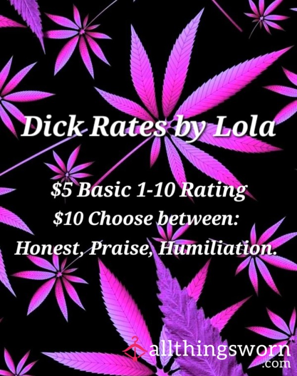 D*ck Rates By Lola(: