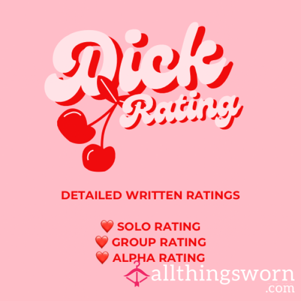❤️‍🔥 D*ck Rating ❤️‍🔥