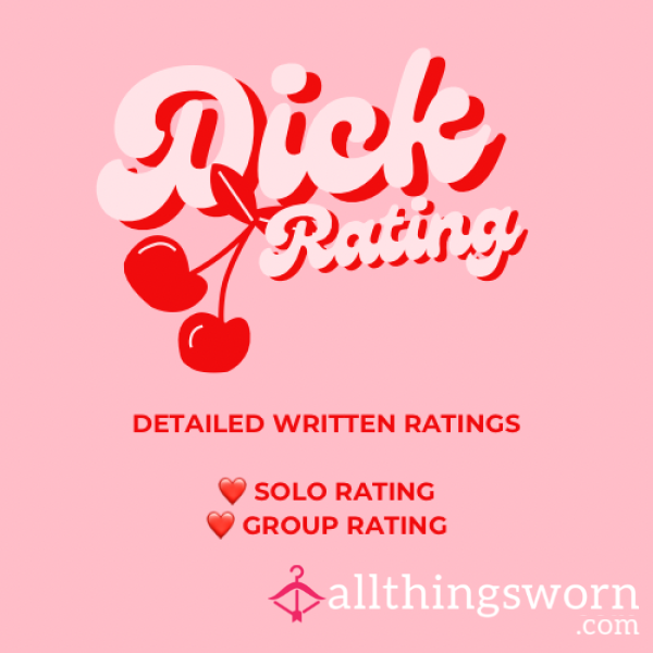 ❤️‍🔥 D*ck Rating ❤️‍🔥