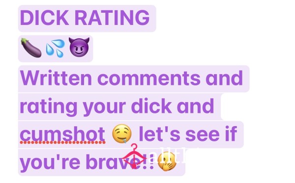 D*ck Rating