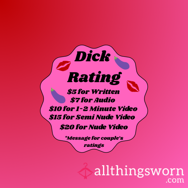 D*ck Rating ❤️💋