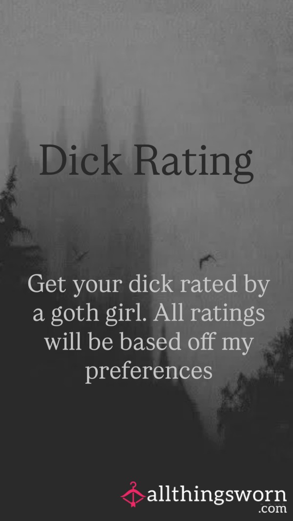 D*ck Rating By A Hot Goth Girl