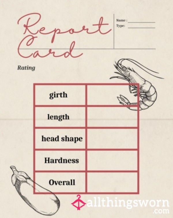D*ck Rating - Report Card 💋