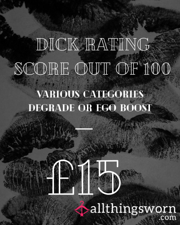 D*ck Rating - Written