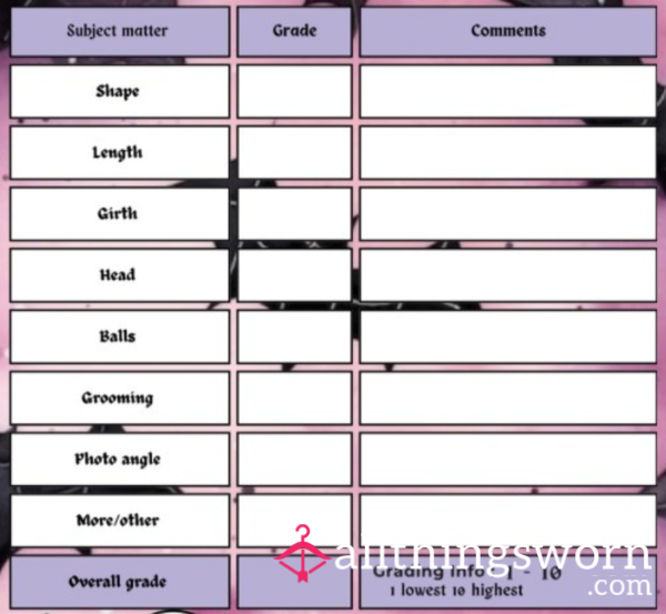 D*ck Ratings