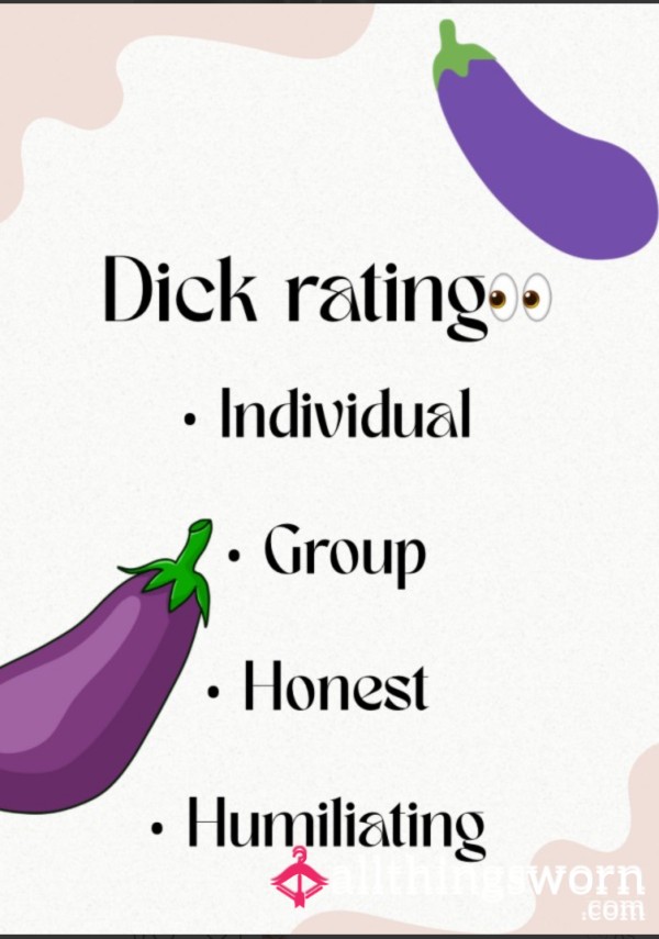 D*ck Ratings.