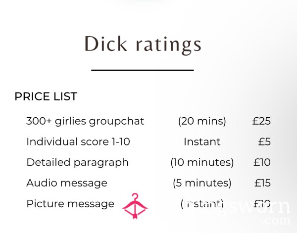 D*ck Ratings