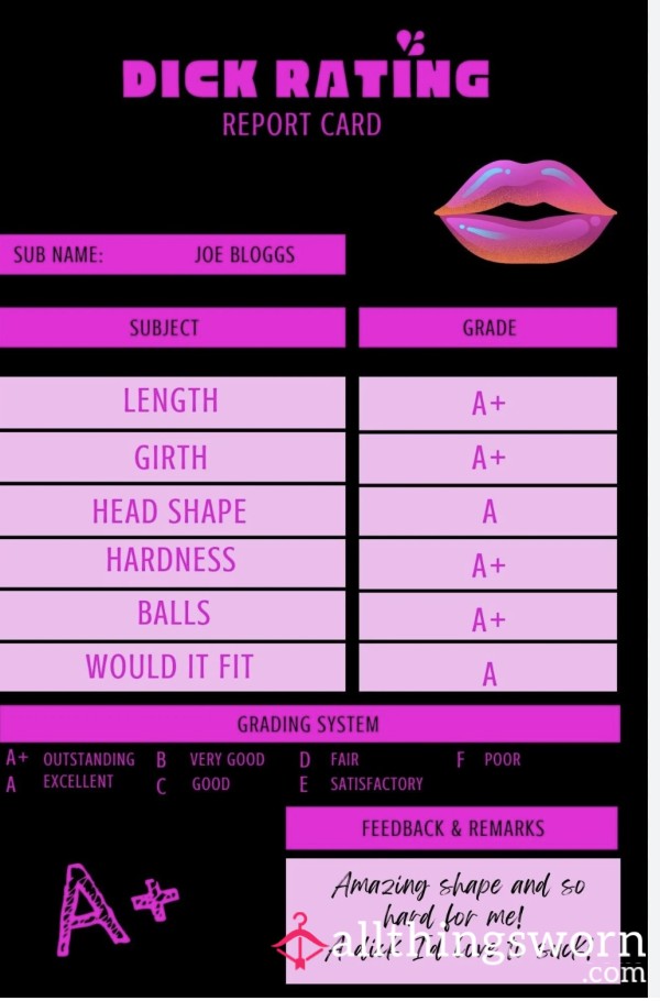 D*ck Ratings !