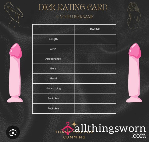 D*ck Ratings 💦