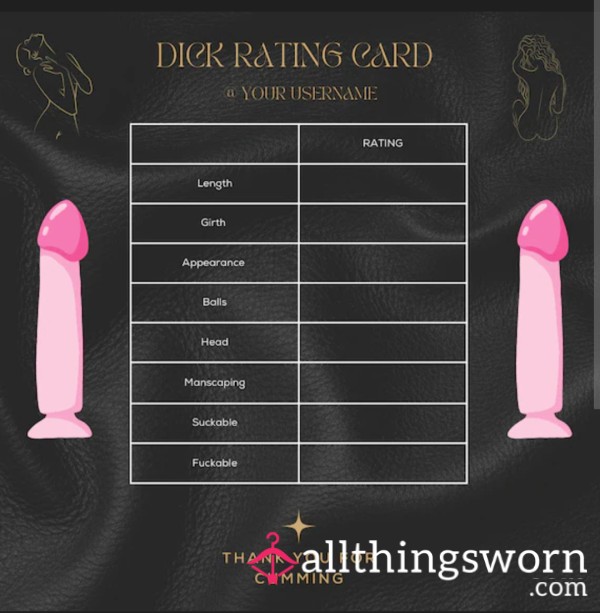 D*ck Ratings Open. Tribute First, Then Beg For My Opinion