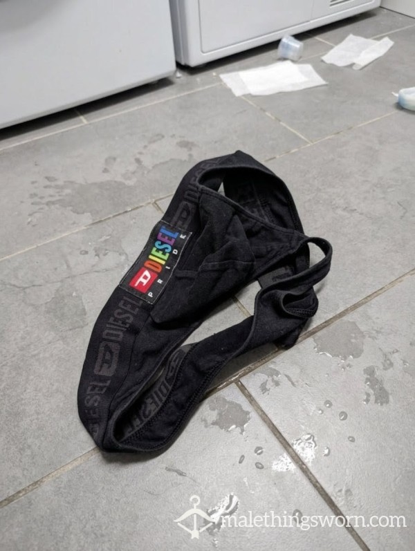 Diesel Pride Thong Black