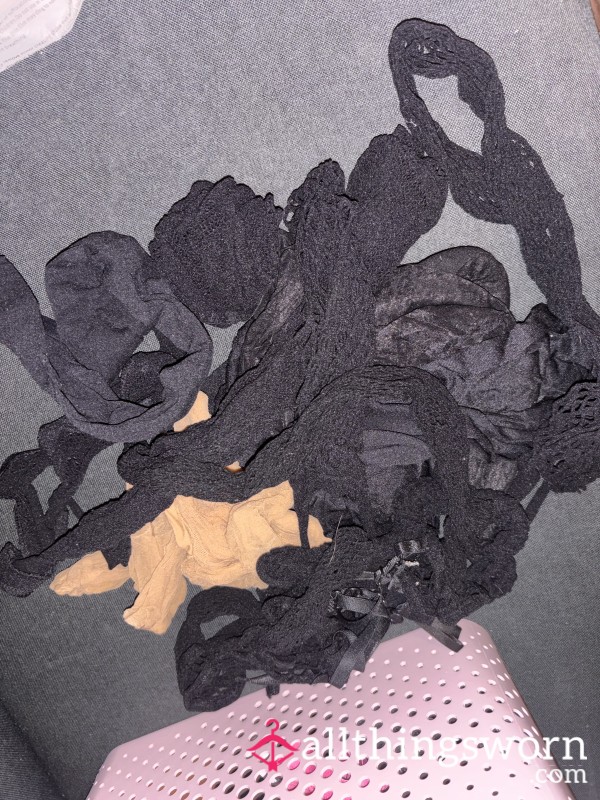 Different Used Well Worn Stockings