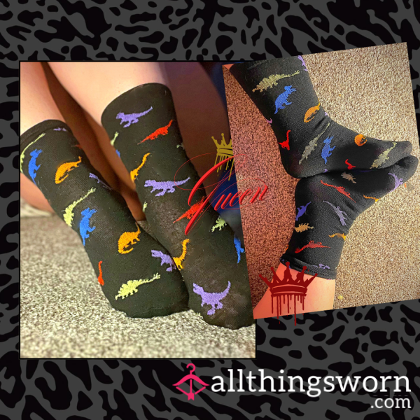 🦖 Dinosaur Sleep Socks - Dreamy Dirty Socks With 3 Nights Of Wear