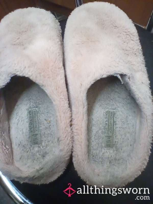 Dirt Y Worn House Slippers Months Of Wear
