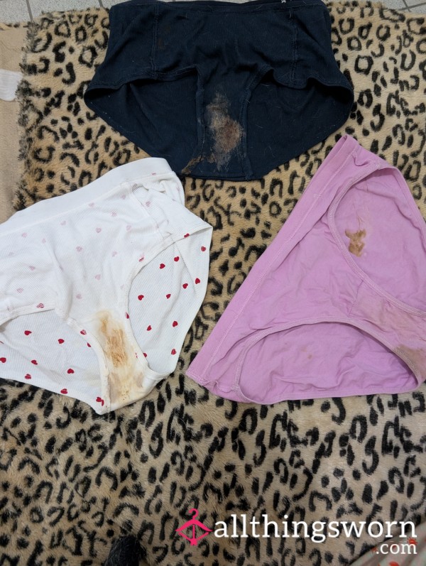 Dirtiest Underwear Bundle By Rainbow 🌈🌈🌈🌈 4 Days Wear Already SMELLY Hehe Like Heaven Postage Unfortunately Not Included In The Price