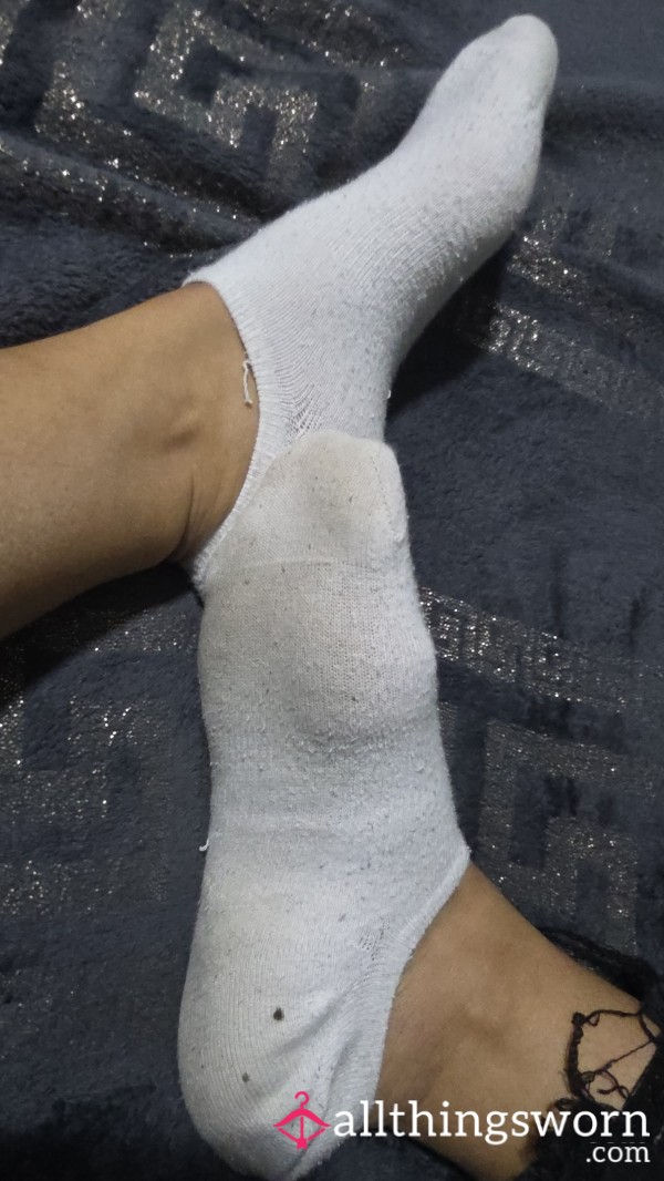 White Low Sock Ready To Ship In Morning 24h Wear