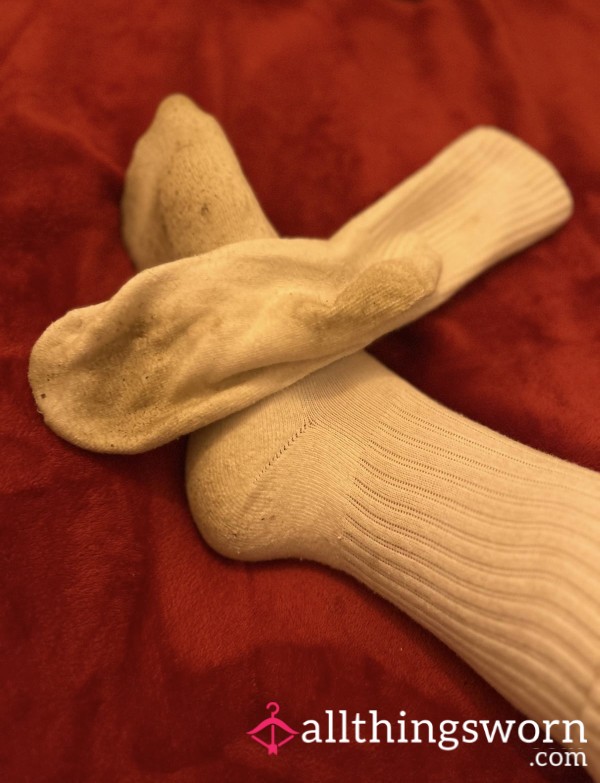Dirty 3 Day Worn White Sock