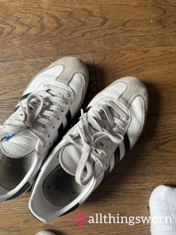 Dirty Adidas Sambas Worn Well