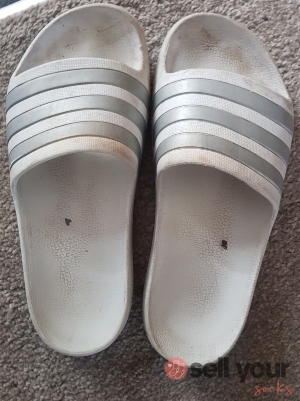 Dirty Adidas Sliders