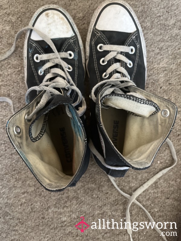 Dirty And Paint Covered Converses