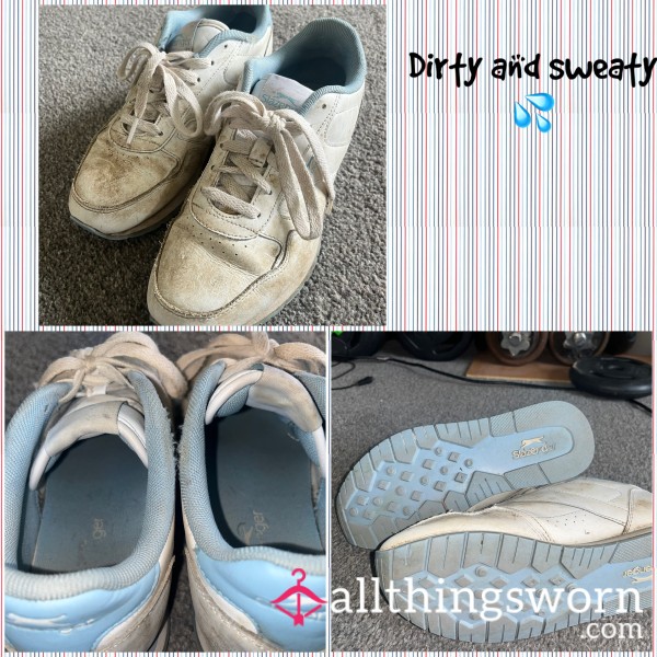 Dirty And Sweaty Slazenger Trainers 👟 💦 Size 5