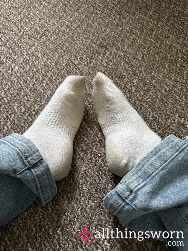 🧦 Dirty Ankle Socks (worn For 1 Day) 🧦