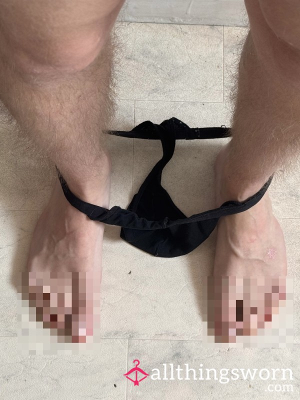 Dirty Black Thong