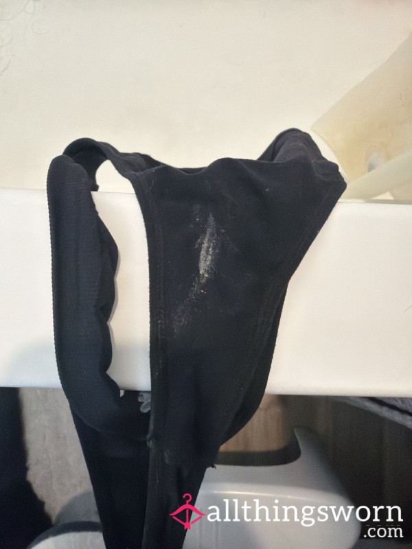 Dirty Black Thong