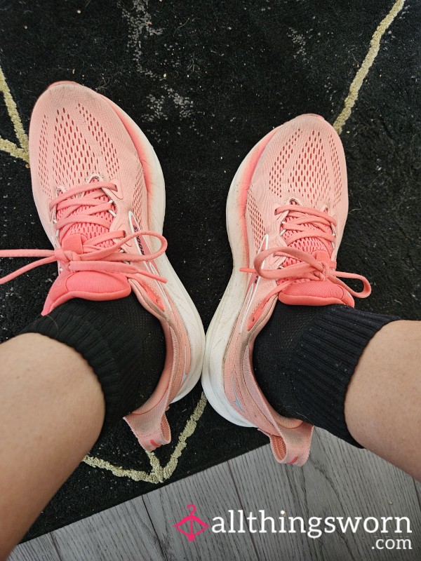 Dirty Black Trainer Socks 💦