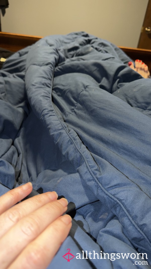 Dirty Blue Full Size Bed Comforter