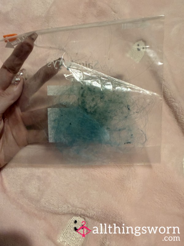 Dirty Blue Hair From My New Hairbrush