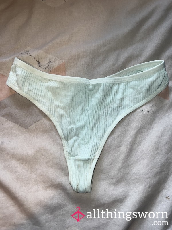 Dirty Blue Thong 💦
