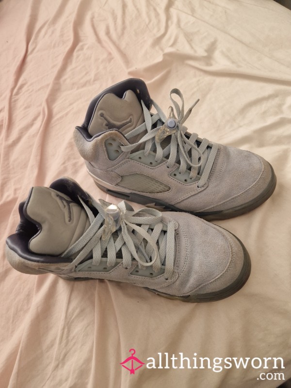 Dirty Bluebird Jordans