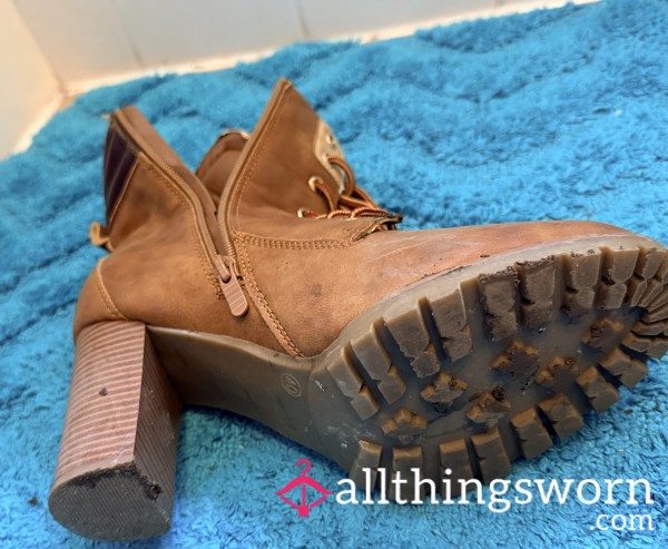 Dirty Brown Ankle Boots