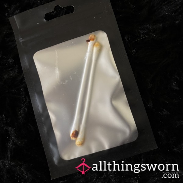Used, Dirty Cotton Buds