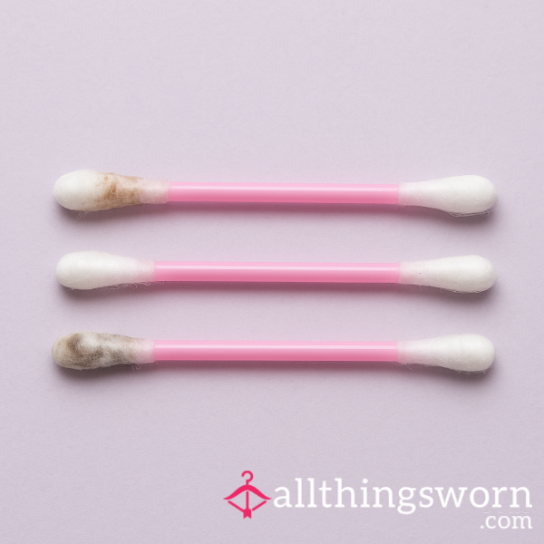 🧷 Used Cotton Bud Trio – Straight From My Ears 💗