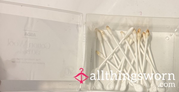 Dirty Cotton Wool Buds