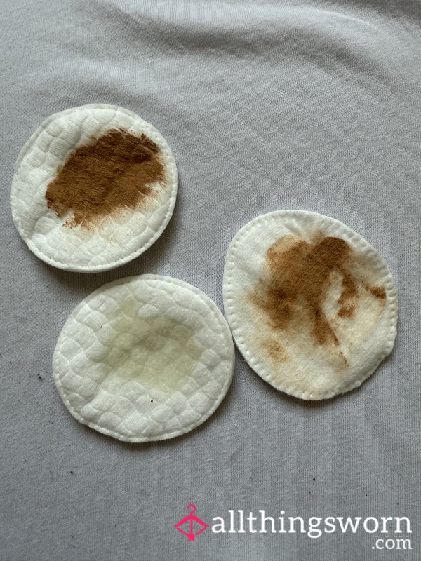 Dirty Cotton Wool Pads