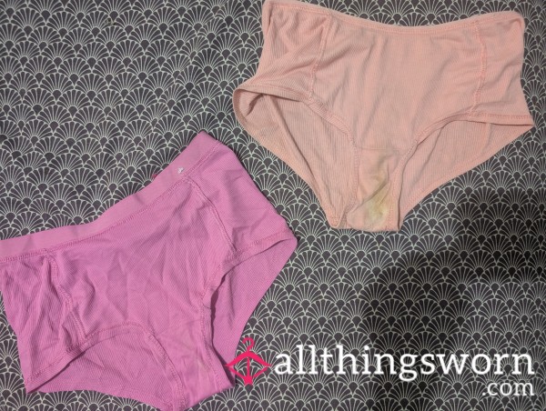 DIRTY 🤢 😉 C*m AND OTHER STAINS TASTY STAINED G-strings And Panties Bundle 3 Days Wear In Each Pair Wanna Taste And Smell The Rainbow Hehe Unfortunately Express Postage Isn't Included In Price