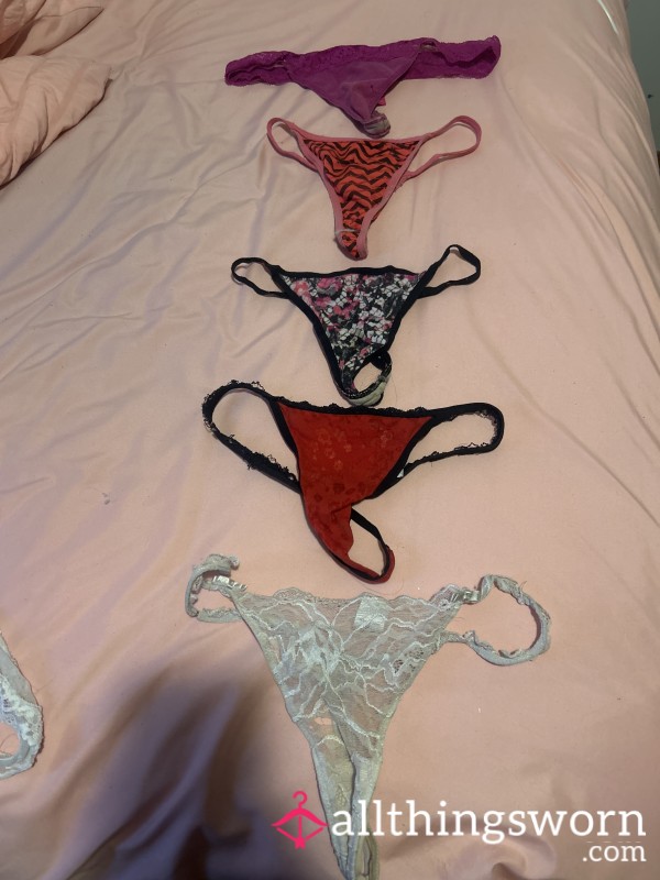 Dirty C*m Stained Thongs