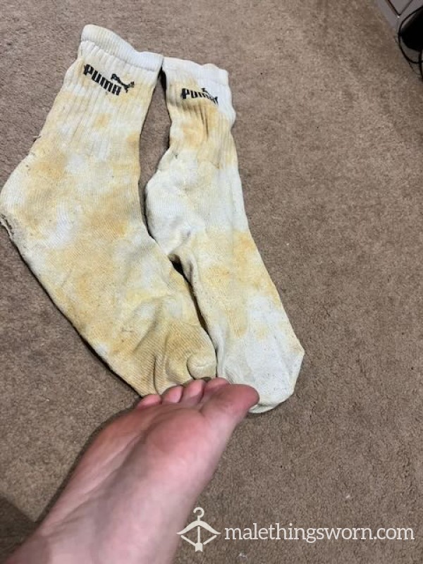 Dirty C*m White Puma Socks