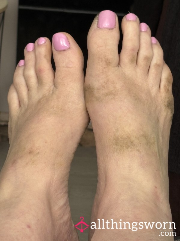 Dirty Feet From Gardening