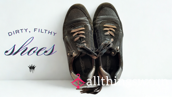 Dirty Filthy Sneakers - Well Worn By Goddess - JOI Instant Clip Shoes - Size 5