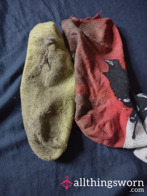 Dirty Filthy Worn Alot Socks