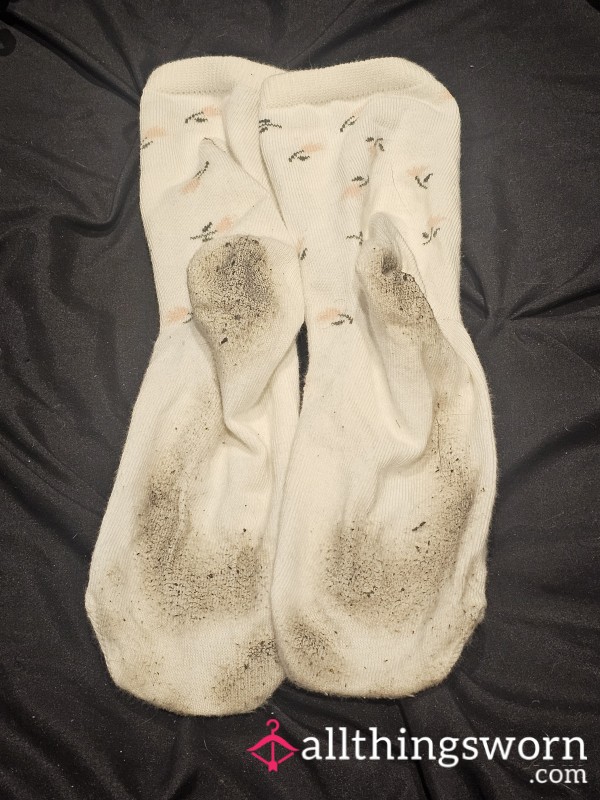 Dirty Flor*l Socks