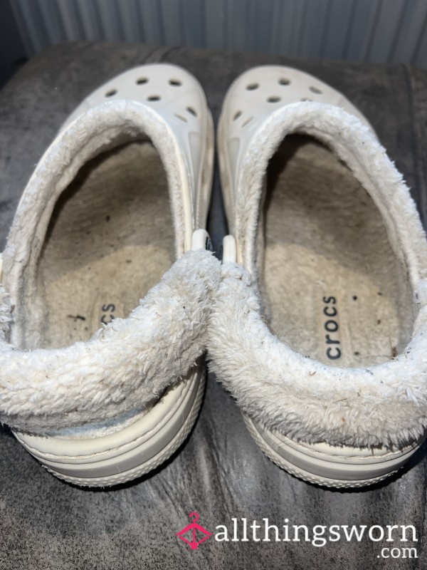 Dirty Fluffy Crocs