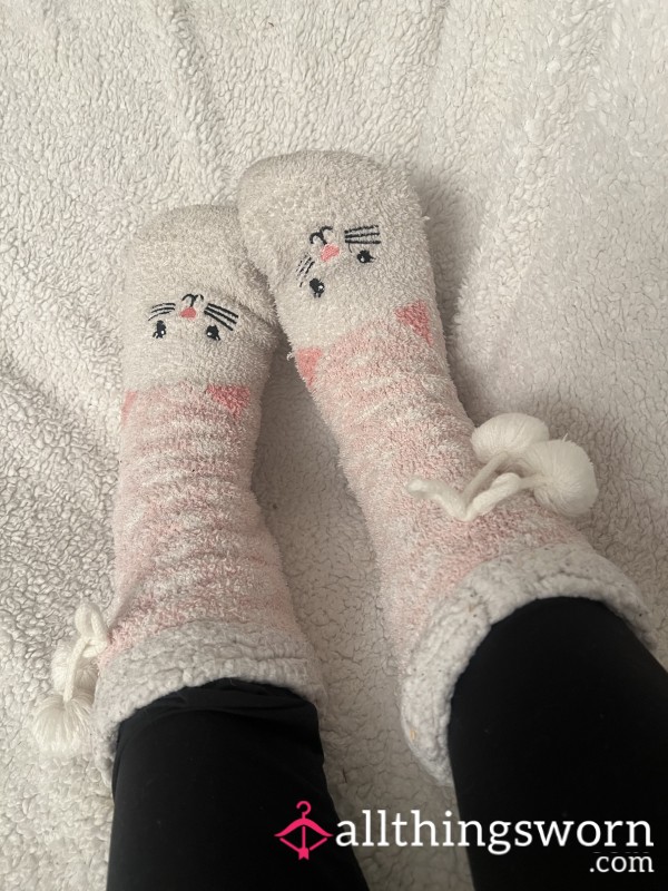 Dirty Fuzzy Cat Socks