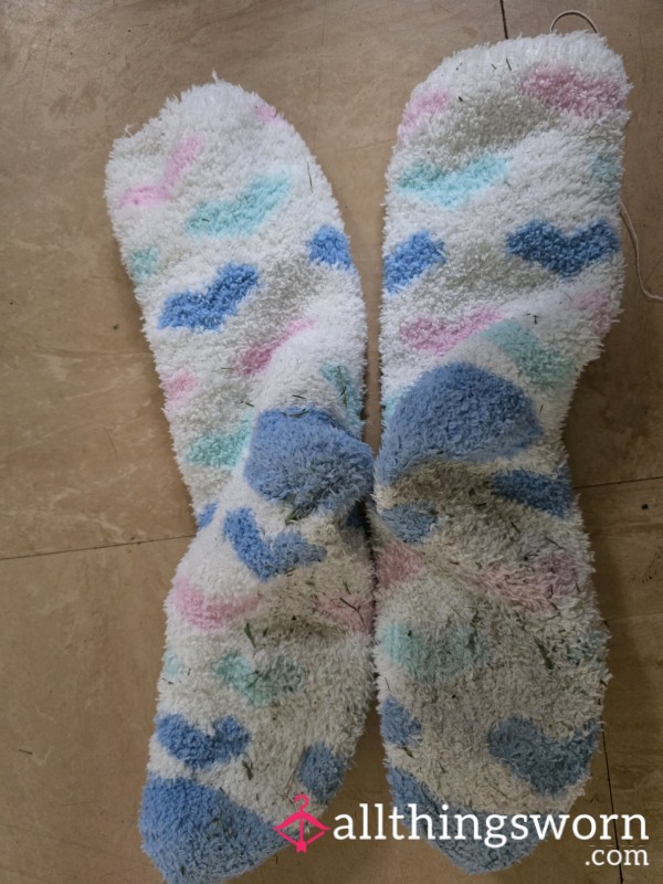 Dirty Gra**y Sweaty Fleecy Warm Socks