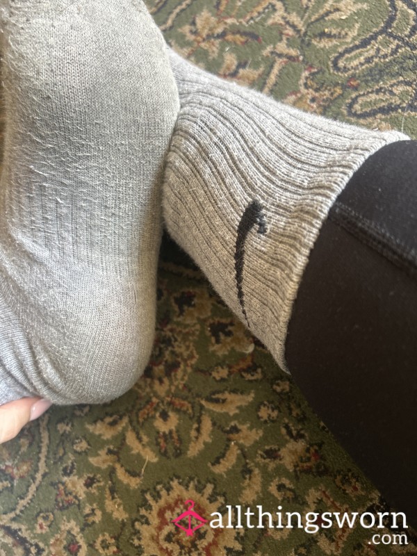 Dirty Gray Nike Socks