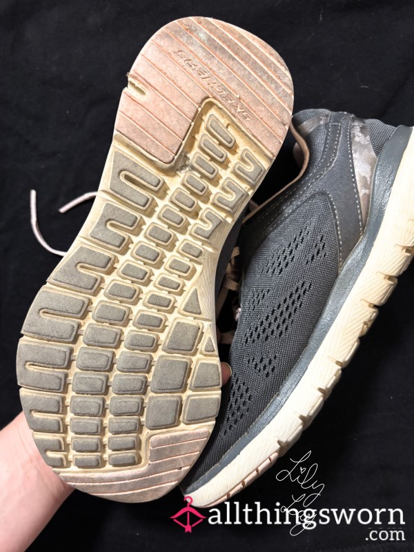 Dirty Gray Sketchers Gym Shoes